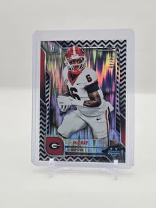 Josh McCray 2025 Bowman Chrome U Black & White Stealth Refractor 34/48 #173 - Picture 1 of 2