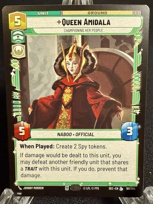 Queen Amidala Legendary 101/264 SW Unlimited Secrets of Power LP/EX - Image 1 of 3