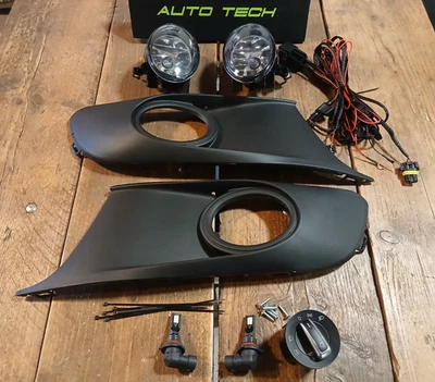 Fits VW Caddy MK3 Led Fog Light Kit Inc Switch UK Made Braided Harness 2010-2015 - Image 1 of 4