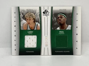 2006-07 SP Authentic Celtics Larry Bird & Paul Pierce Dual Jersey Card 002/100 - Bild 1 von 2