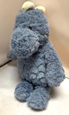 Juguete de peluche para bebé Carters Just One You azul peludo dinosaurio Lovey 2022 Foto 1 de 4