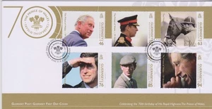 GB GUERNSEY 2018 King Charles Celebrating 70th Birthday SG 1746-1751 FDC ROYALTY - Picture 1 of 1