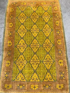 2'9"x4'2" Hand-Knotted All-Over Carpet Transitional Oriental Wool Rug - Picture 1 of 17