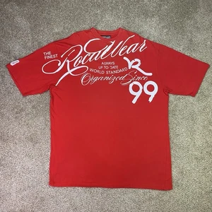 Camicia Vintage Rocawear Uomo 3X Rossa Grande Scritta Spellout ROC Hip Hop Streetwear Y2K - Foto 1 di 24