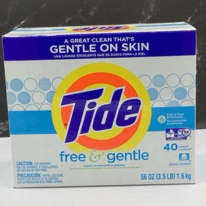 Tide Free & Gentle Pulver Waschmittel 56 Unzen, 40 Ladungen - Bild 1 von 1