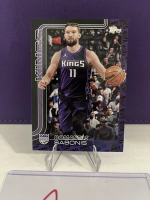 2025-26 Topps Basketball Domantas Sabonis Team Logo Border Parallel #167 Kings - Image 1 of 2