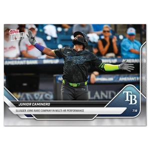 Junior Caminero Multi-HR Performance - 2025 MLB Topps AHORA - Tarjeta 437 Preventa - Imagen 1 de 2