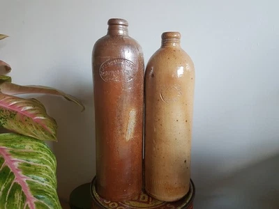Lot ancienne bouteille en grés objet décoration ancien ustensile rétro vintage - Photo 1/4
