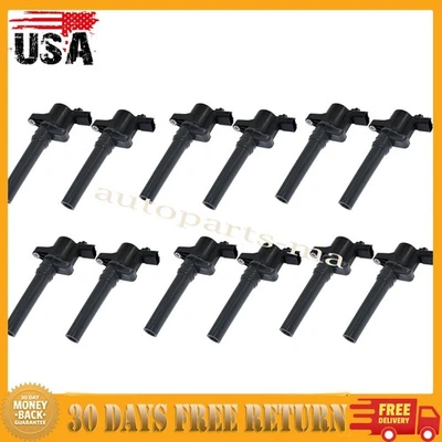 12x Ignition Coils for Aston Martin DBS DB9 Rapide Virage 4G43-12A366-AA 3-pin - Image 1 of 4