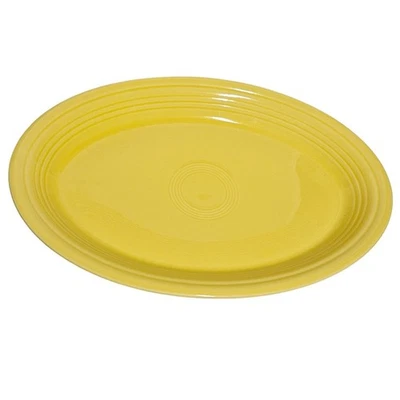 Fiesta Large Oval Platter 13" 5/8 Daffodill  - Image 1 of 2