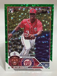 2023 Topps Update JETER DOWNS Nationals rc #US145 Green Foilboard 142/499 Rookie