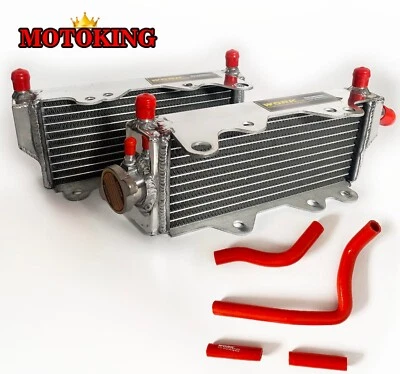 Aluminum Radiator+Coolant Hose For Honda CR250R CR250 R 1992-1996 1993 1994 1995 - Image 1 of 4