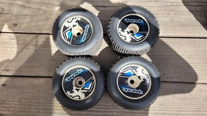 ofna monster dish wheels with upgrade rc decals and ofna brick pin tires - Picture 1 of 3
