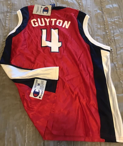 WANDA GUYTON Houston COMETS Basketball WNBA Vintage CHAMPION Jersey MEDIUM New Cover
