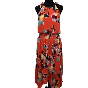 Maurices Kleid Damen XS Mehrfarbig Blumen Asymmetrisch - Bild 1 von 11