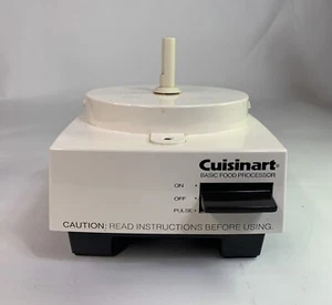 1980 Cuisinart Basic Food Processor Replacement Power Base Only. White. WORKS! - Picture 1 of 7