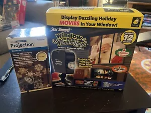 Star Shower Window Wonderland Movies Plus Led Light Show Snow flurry Projector - Picture 1 of 3