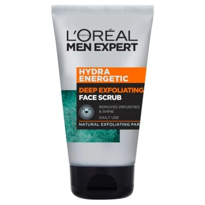 Exfoliante facial exfoliante profundo energético L'Oreal Men Expert Hydra 100 ml Foto 1 de 3