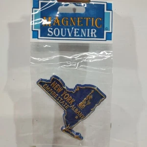 State Souvenir Magnet New York Kühlschrank Kühlschrank State Form Aufbewahrungsgetränk - Bild 1 von 2