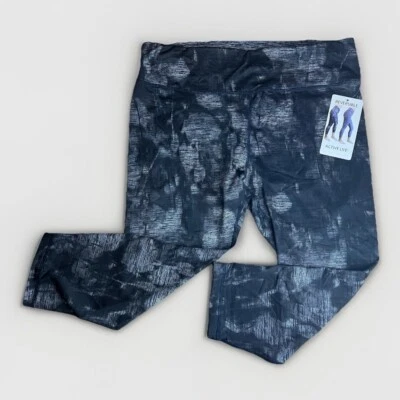 Active Life Women’s Yoga/Pilates workout Reversible Comfort Black Tights|Size:XL - Image 1 of 4