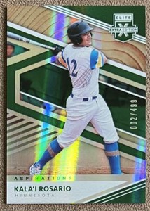 2020 Elite Extra Edition Aspirations Green Kala'i Rosario Rookie /499 #165