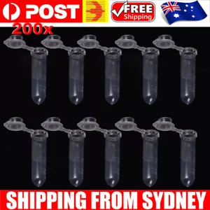 2ml Microcentrifuge Tubes 200pcs, EO Sterilized Plastic Small Vials with Caps - Picture 1 of 5