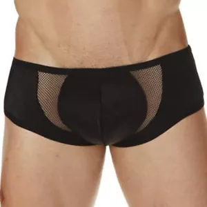 Men's Mens Sexy Intimate Brief Micro Pouch Full Coverage Sheer Boxer Shorts - Picture 1 of 15