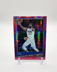 2020-21 Panini Donruss Optic Paul George No. 3 Pink Hyper Holo Prizm - Picture 1 of 2