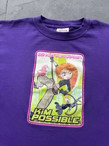 Vintage 00s Y2K Disney Store Kim Possible TV Promo T-Shirt Size Large - Picture 1 of 5