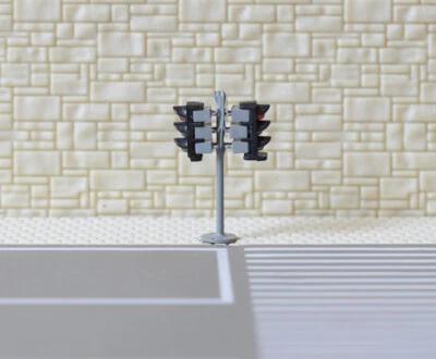 2 x traffic lights N crossing walk model LED pedestrian street signals #NL3R3 - Image 1 of 4