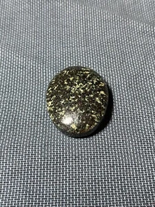 Cabochon basalto ovale con galena ed epidoto lago Michigan filo avvolgente gioielli - Foto 1 di 3