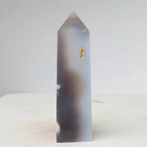 92g Natural Brazil Agate Quartz Crystal Obelisk Wand Point Mineral Reiki D731 - Picture 1 of 15