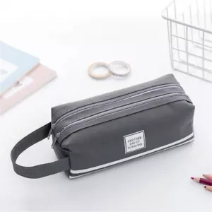 Multipurpose Pen Case Large Capacity Pencil Bag Double Layered Pen Pouches - Picture 1 of 14