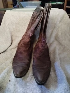Justin Stampede Damen Größe 10B Braun Lila Klassisch Cowgirl Westernstiefel L2562 - Bild 1 von 5