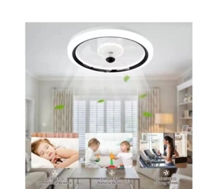 Oaks Aura 20 Zoll LED Smart App Fernbedienung Unterputz Deckenventilator - Bild 1 von 4