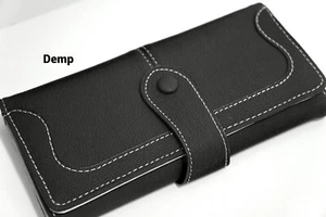 Portafoglio donna in pelle porta carte di credito RFID borsello bifold - Foto 1 di 6