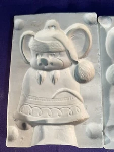 MOUSE ON BELL Alberta's A-61 Slip Mold Christmas Ornament 3" - Picture 1 of 7