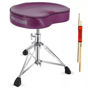 5 Core Drum Throne 4" Padded Ergonomic Guitar Stool Height Adjustable Chair - Picture 1 of 12