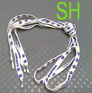Vintage Eastern Airlines Logo Pair Shoelaces 38" White Blue - Picture 1 of 6