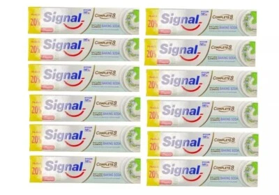 12 Confezioni X 100ml Dentifricio Segnaletico Naturale Completo 8 Bicarbonato di Sodio di Unilever - Immagine 1 di 4