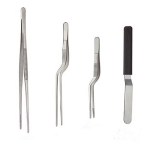 Professional Chef Plating Kit TWEEZERS Tongs Stainless Steel Spatula Offset Set