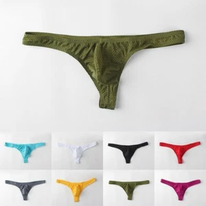 Briefs Thong Underpants Underwear Beachwear Breathable G-string Ice Silk - Imagen 1 de 19