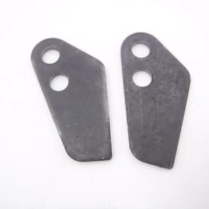 2 Stück 1/4 Zoll Stahl Anschweißen Träne Tropfen Scharnier Ohr für Rampen, Müllcontainer - Bild 1 von 2