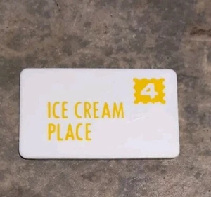 Vintage Fisher Price Little People Main Street White Mail Letter #4 Ice Cream - Picture 1 of 3