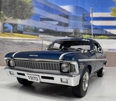 Chevy Yenko Nova Deuce 350 1970 cupé azul Danbury como nuevo - caja de papel 1:24 * Foto 1 de 4