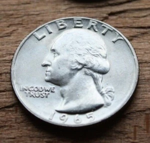 1965 P GEM BU Washington Quarter BU quarter from BU roll 25c - Picture 1 of 1