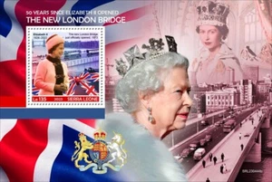 Queen Elizabeth II Opens New London Bridge MNH Stamps 2023 Sierra Leone S/S - Picture 1 of 1