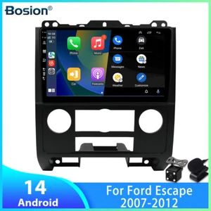 Radio de coche de 9"" para Ford Escape 2007-2012 Android 14 GPS NAVEGACIÓN WIFI Carplay 6G+128G - Imagen 1 de 14