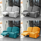 1 2 Seater Velvet Recliner Cover Stretch Lounger Sofa  Slipcovers Room  Covers