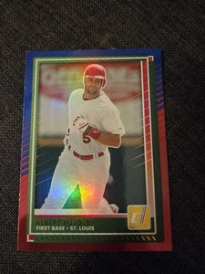 2025 Panini Donruss Albert Pujols #6 Red & Blue Foil Cardinals - Picture 1 of 2
